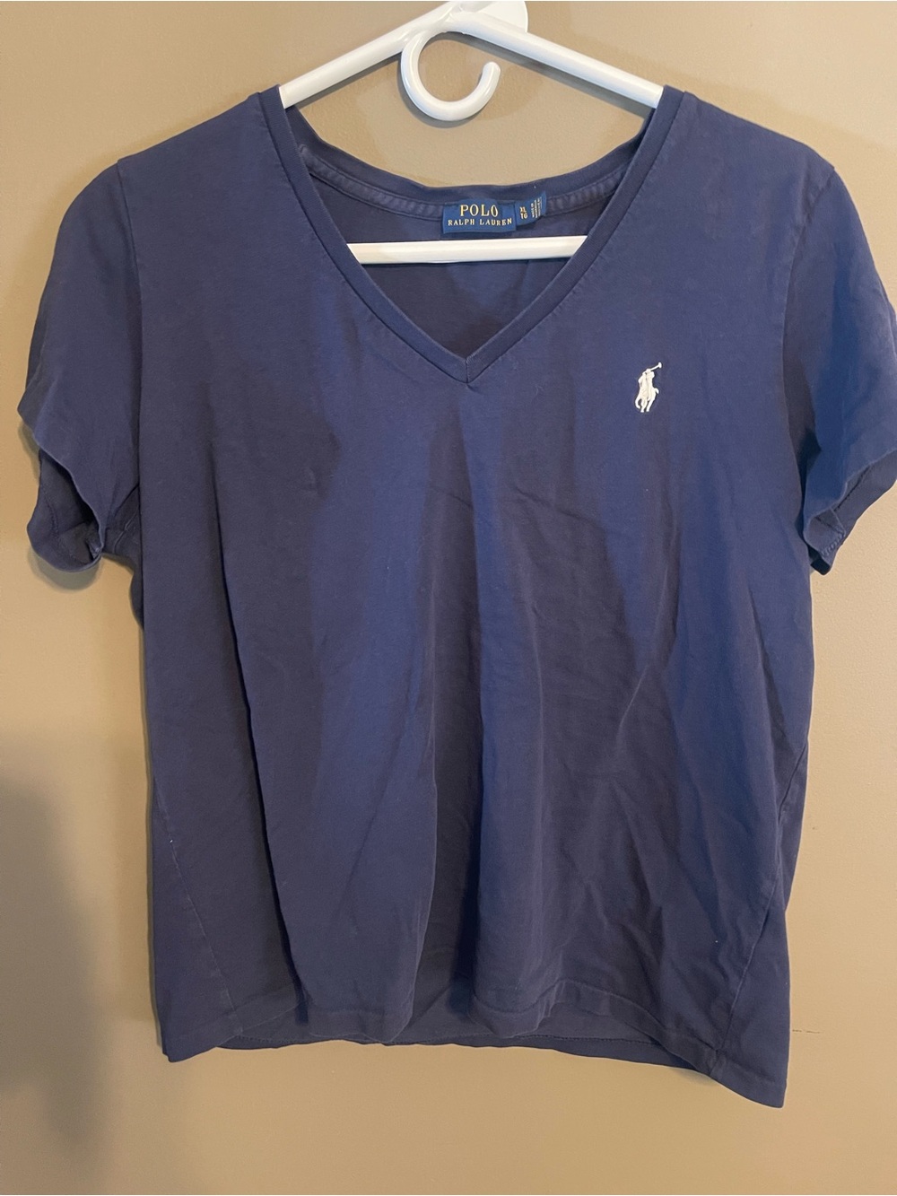 Polo by Ralph Lauren Navy V-Neck Short Sleeve Tee